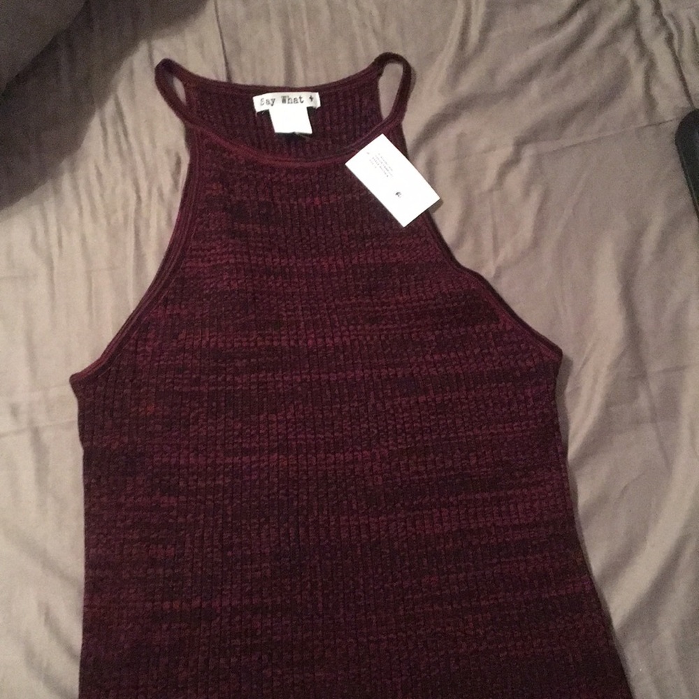 High neck tank top